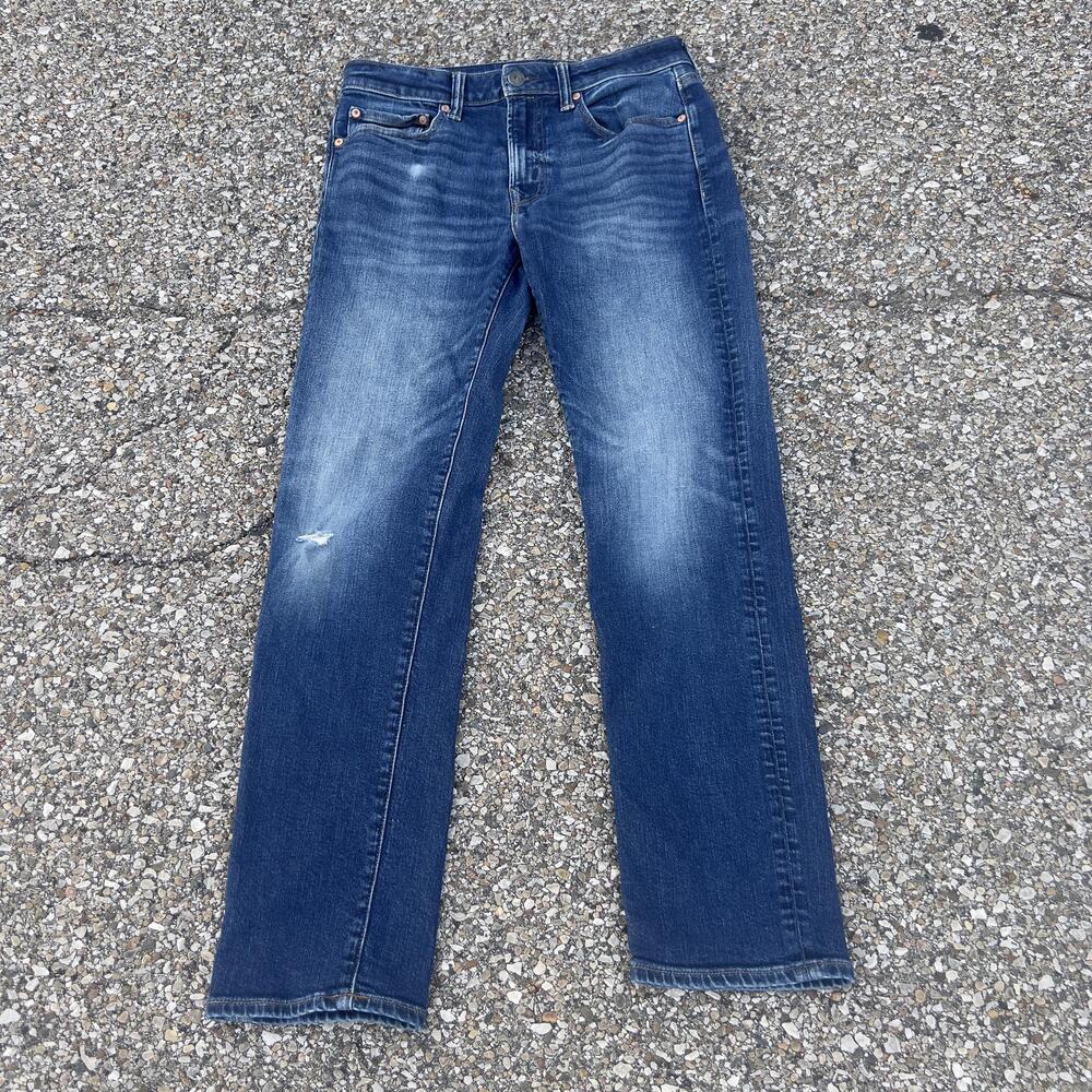 American Eagle Airflex+ Jeans Mens 31x32 Blue Medium Wash Straight Denim Pants